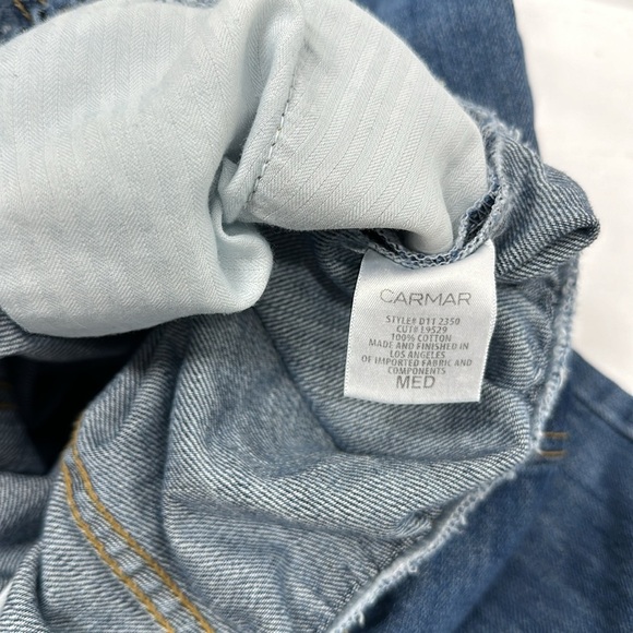 Carmar Lysander Denim Joggers Jeans Elastic Waist Drawstring Blue New Medium - Picture 7 of 8